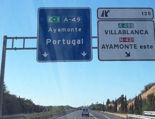 Portugal motorway sign